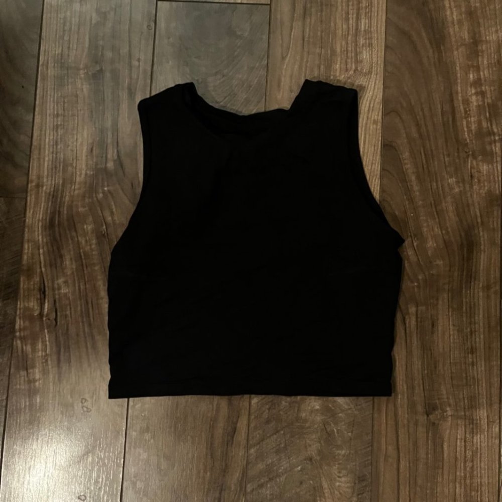Zyia Black High-Neck Stronger Tank